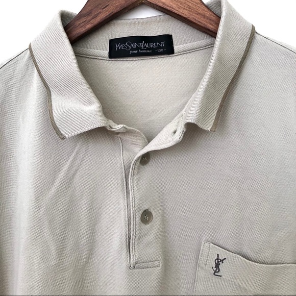 YSL Classic Long Sleeve Polo Shirt - Picture 2 of 4